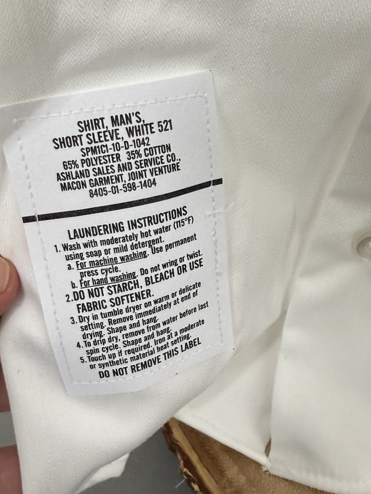 Defense Logistics Agency Shirt Men 16.5 Blue Button Up Dress Uniform Vintage