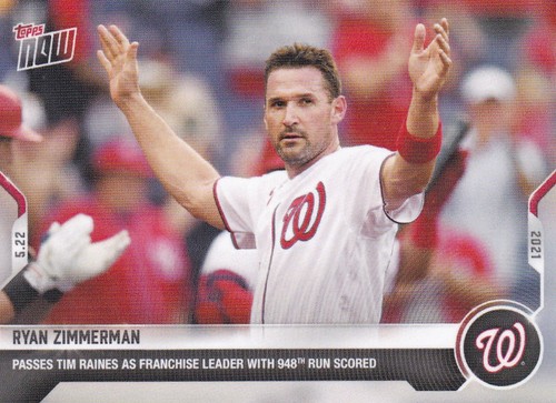 2021 Topps Now 255 Ryan Zimmerman