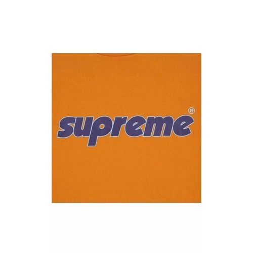 Taille XXL • T shirt Supreme Pinline • Orange • Épuisé • Posté croisé • Ferme