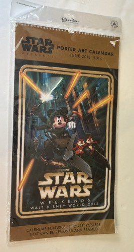 Disney Star Wars Weekends 2013 Poster Kunst Kalender 13 Mini Poster NEU VERSIEGELT