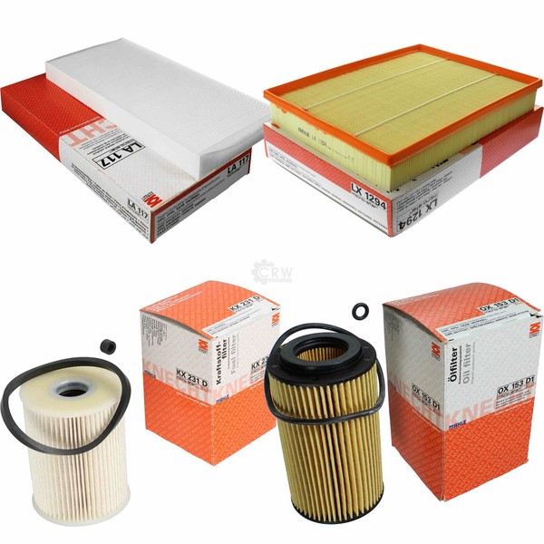 Mahle Kraftstofffilter KX 231D Innenraum LA 117 Luft LX 1294 ÖLfilter OX 153D1-image