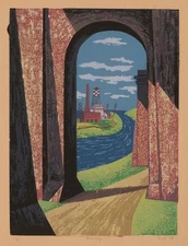 Leon Bibel : Archway : Archival Art Print