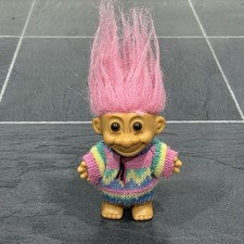 ZIG ZAG SWEATER GIRL - 5" Russ Troll Doll Pink Hair