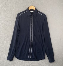 Reiss Player Shirt 100% Cotton Long Sleeve Shirt Navy Size Medium Hardly Worn