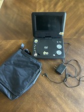 Sylvania 7" Portable DVD Player ONA16AV008 Swivel Screen Black Power Cord Works