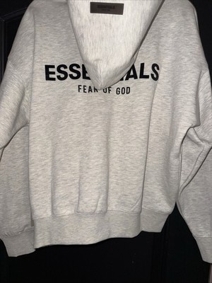 essentials fear of gods hoodie men Xsmall. Light Gray | eBay