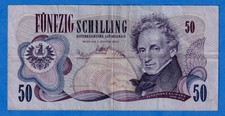 Austria 50 Schilling 1970 P-144 Circulated Banknote G946187G