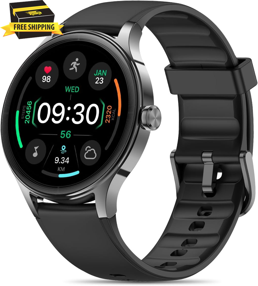 Smart Watch For Men Women, 1.27&Quot; Hd Touchscreen Fitness Tracker ✅