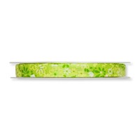 Schleifenband (1M = 0,40EUR) Dekoband BlÜMchen, GrüN, 10Mm, 25M Rolle