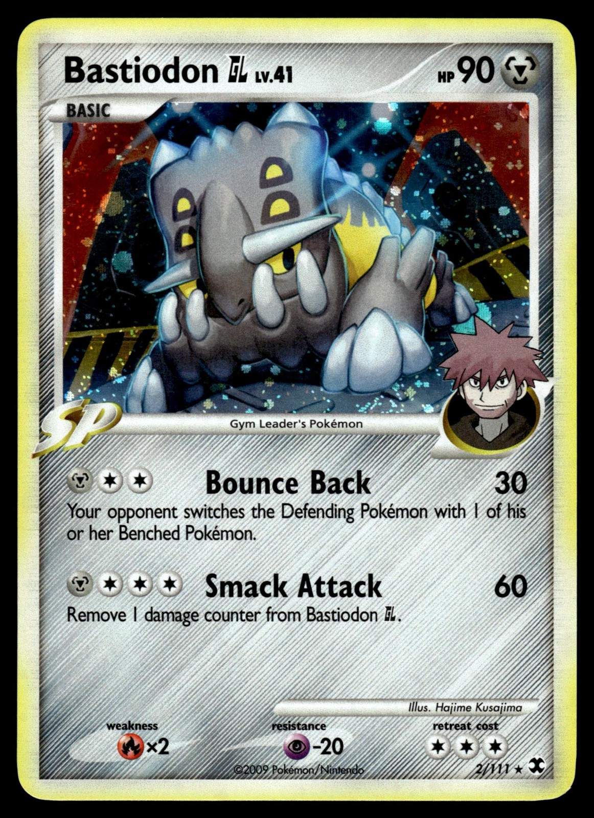 Bastiodon GL 2/111 Holo Rare Rising Rivals Pokemon Holo LP
