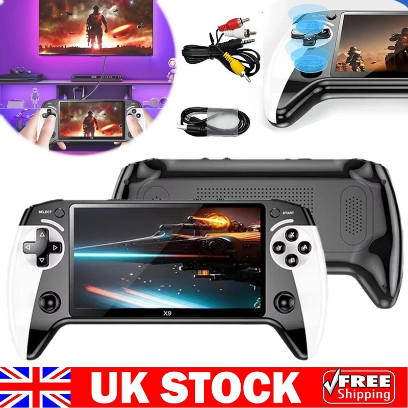 X9 Retro Handheld Game Console,5.5"IPS Screen, Video Games,60000+ Classic Games