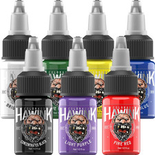 Tattoo Ink Set 7 Colors 15ml Tattoo Artist Pigment Kit Color Ink Shading Liner