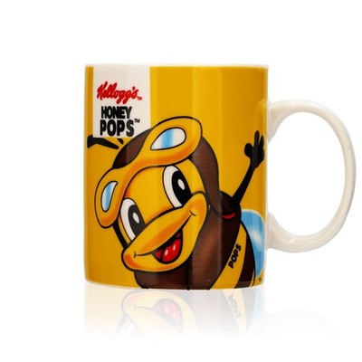 Kellogs Honey Pops Milchbecher 0,33l  Müsli Glas Tasse ''Honey Pops'' Biene