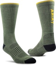 ARIAT Work Unisex High Performance Tek Series Crew Work Sock 2 Pair Pack