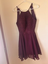Redish Purple Homecoming formal dress