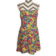 Faithfull The Brand La Ceiba Mini Dress Womens Size 8 Medium La Fortuna Floral