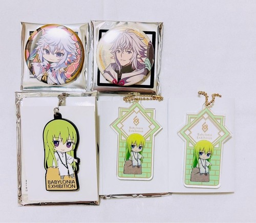 Fate/Grand Order Babylonia Merlin Enkidu Badge Keychain Rubber Strap ...