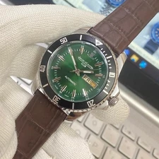 Rare Vintage Jaeger-LeCoultre Automatic Watch Green Dial Swiss Made