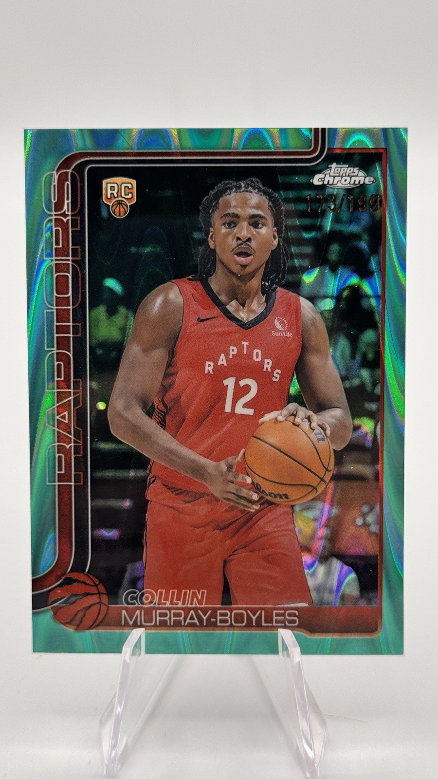 2025-26 Topps Chrome - Collin Murray-Boyles #259 Aqua RayWave Refractor /199