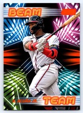 2023 Stadium Club Ronald Acuña Jr. Beam Team Orange 07/10 SSP Atlanta Braves