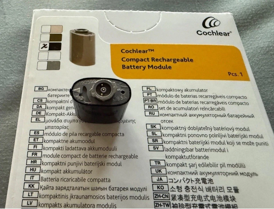 Batería recargable implante coclear N7 - nueva sellada Foto 2 de 2