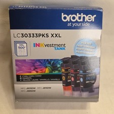 NEW GENUINE - BROTHER LC3033 3-PACK COLOR XXL INK - LC30333PKS Sealed 10/2025