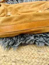Beautiful suede and leather handbag