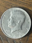 1982 (P) Kennedy Half Dollar Error Coin, Off Center, & Obverse Double Rim
