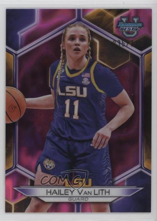 2023-24 Bowman U Best Pink Lava Refractor /100 Hailey Van Lith #45 1p4b