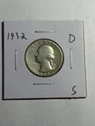 1932-D 25c Silver Washington Quarter VG Key Date