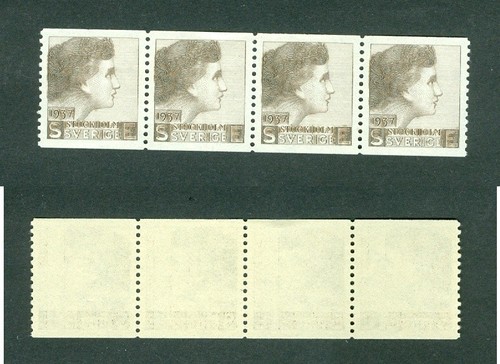 Sweden.Test/Proof,Essay Stamp 1937. 4-Row Mnh. Women's Face.Brown.Engr.S. Ewert.