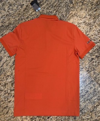 EMPORIO ARMANI $125 POLO Shirt Spice Orange EA7 Logo Sizes S-3XL