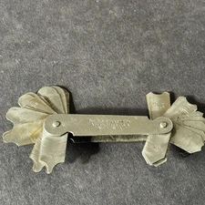 Starrett No. 178A Fillet or Radius Convex Concave Gage 30 Leaves 64ths Tool USA