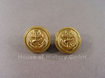 73003: Kriegsmarine, 2 Buttons for Jacket Coat Uniform, 21mm, ''Extra Fine''