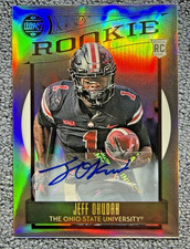 2020 Panini Legacy Jeff Okudah Rookie Draft RC Silver Auto #160 Ohio State