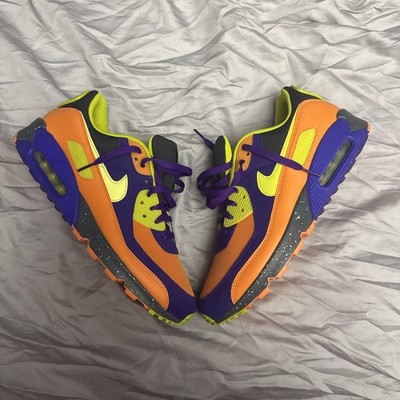 Nike By You Nike Air Max 90 3M  Defying Gravity  Orange Purple Green Size 12.5