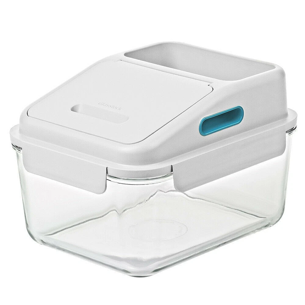 Glasslock Tempered Glass Rice Storage Container | Large 6 Litre