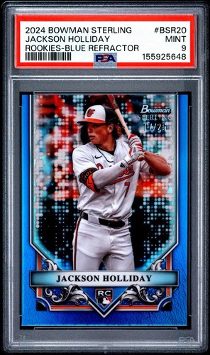 2024 Bowman Sterling - Rookie Jackson Holliday #BSR-20 Blue Ref /25 (RC) PSA 9