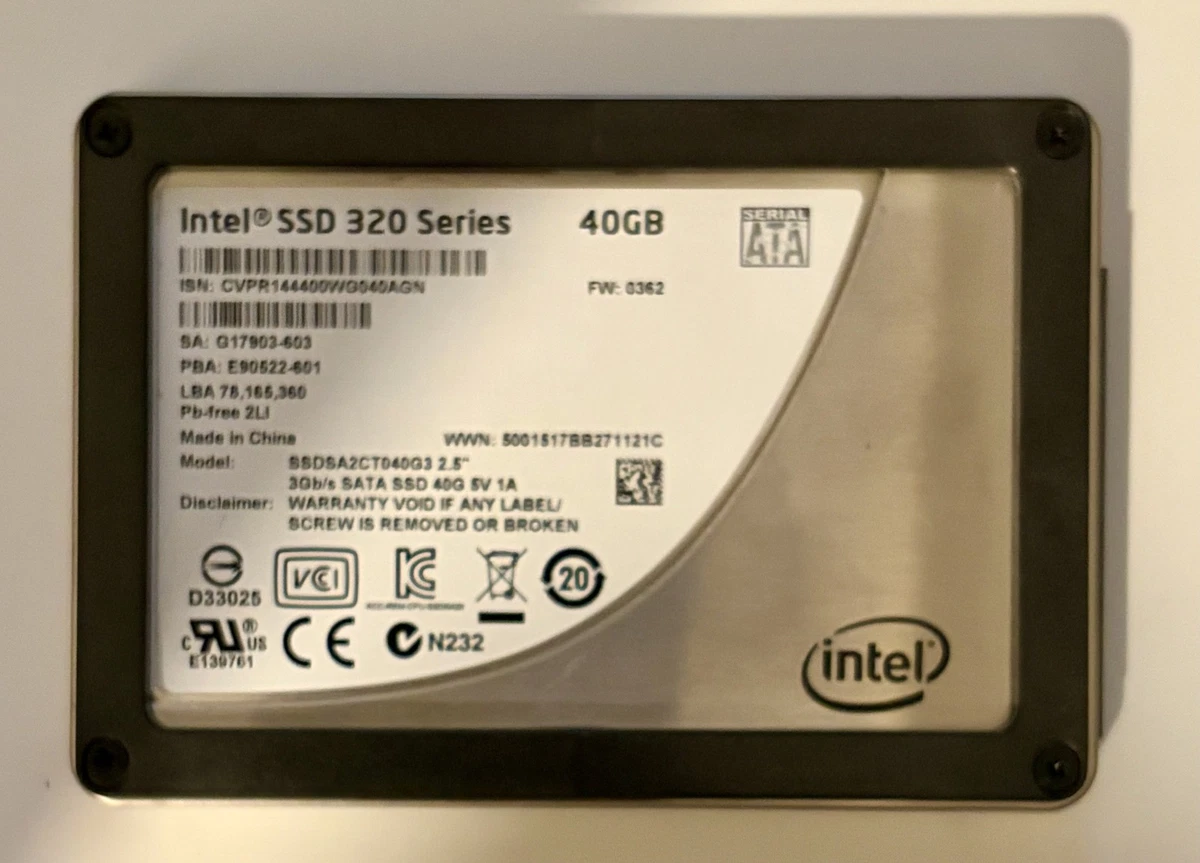 Solid State Drives 40 GB Storage Capacity for sale | eBay