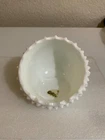 Vintage Fenton Hobnail Milk Glass  Slanted Orb Ashtray