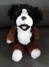 S2 / doudou peluche chien marron noir bouvier bernois KINDER