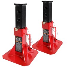 Heavy Duty 22 Ton44000 Lbpin Style Adjustable Height Jack Stands Red 1 Pair