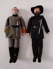 Vintage Civil Confederate War Artist Dolls General Robert E Lee Ulysses S Grant