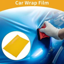 Matte Yellow Protective Car Wrap Film 152x61cm 5.5mil 1 Pc Universal
