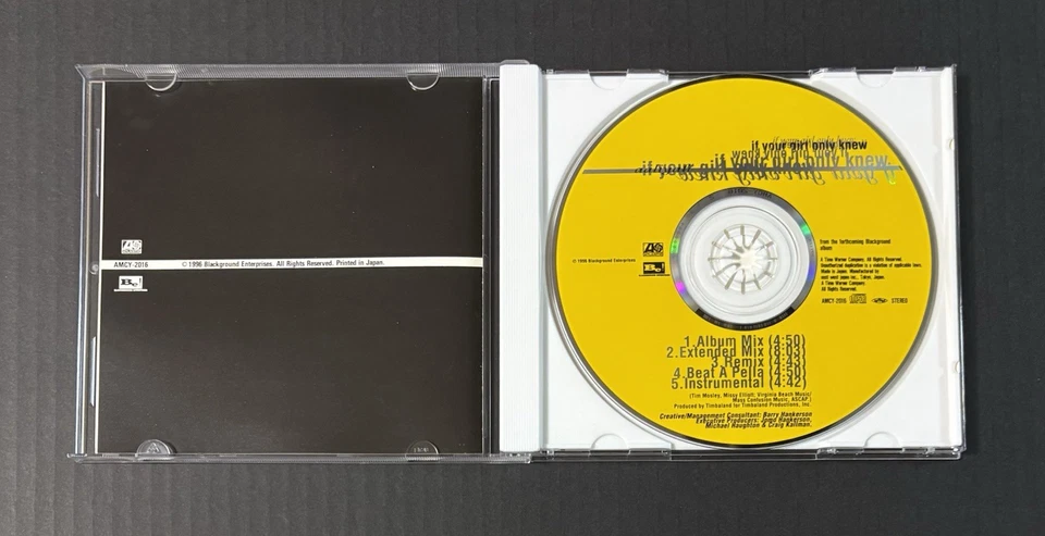 Aaliyah If Your Girl Only Knew 1996 1st Japan Issue Maxi-Single CD OBI Timbaland Foto 3 de 4