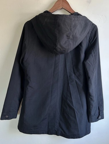 Bridge & Burn Warbler Jacket with Hood Women's Size M Black Portland Excellent - Picture 4 of 15