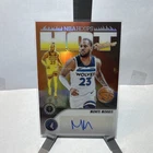 Panini 2023-24 NBA Hoops Premium Stock Monte Morris Auto Hot Signatures Holo
