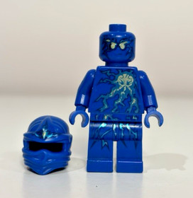 LEGO Ninjago NRG Jay Minifigure Lightning Ninja Rare (Small Arm Crack) 9570