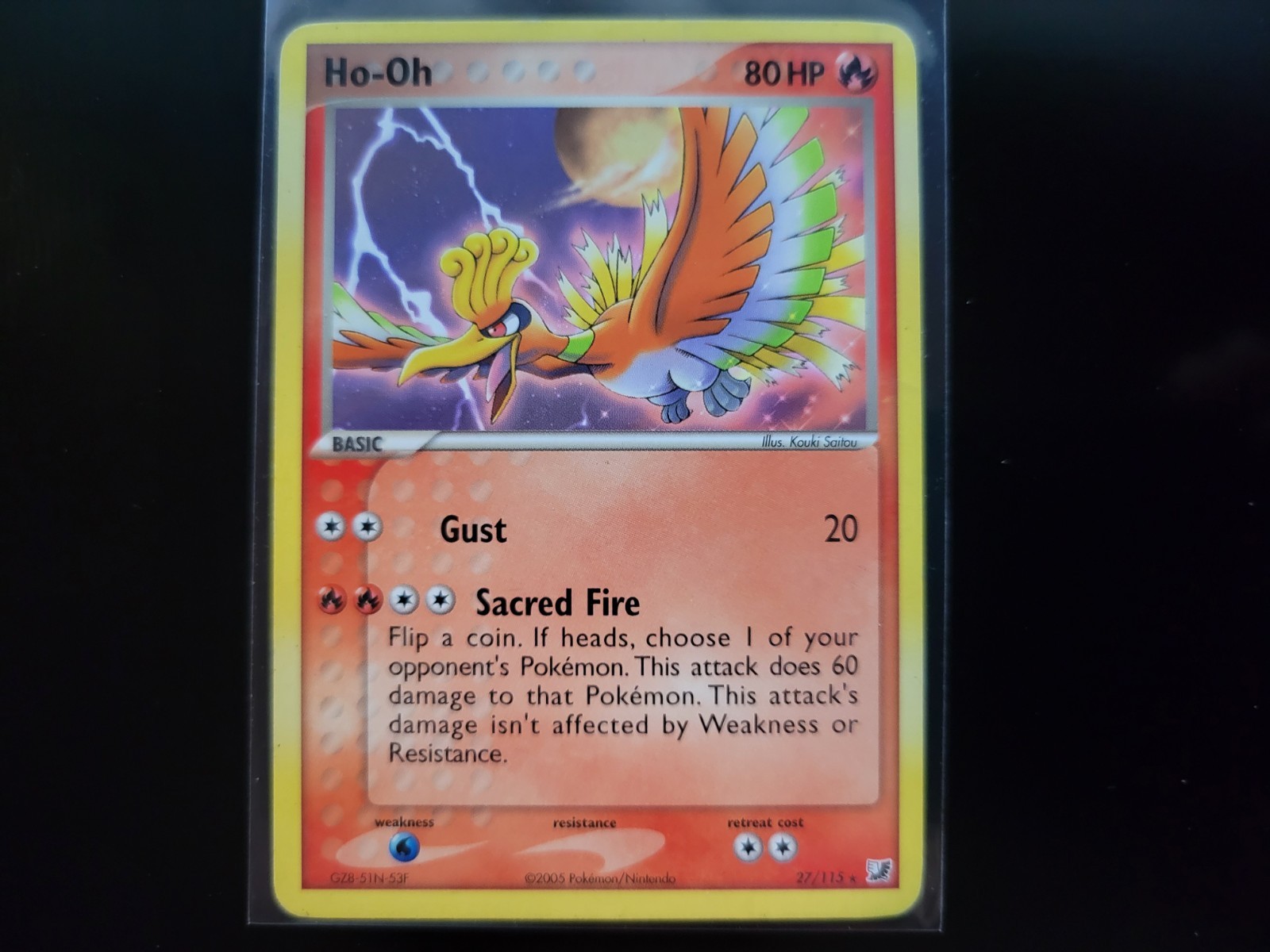 Pokemon Ho-oh 27/115 Unseen Forces Rare MP *Read Desc.*