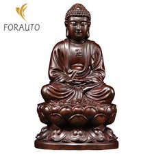 8cm Sandalwood Carving Buddha's Ornament Solid Wood The Medicine Buddha Worship